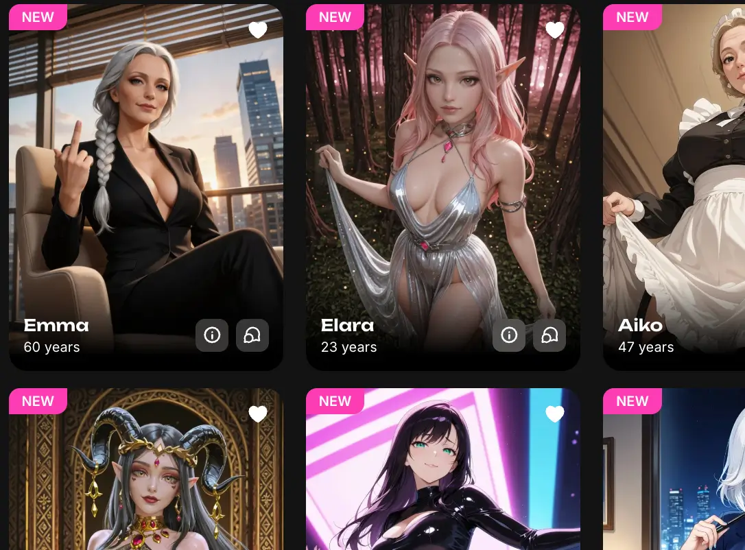 Tyan AI anime ve gerçekçi kız karakterleri platformu görseli